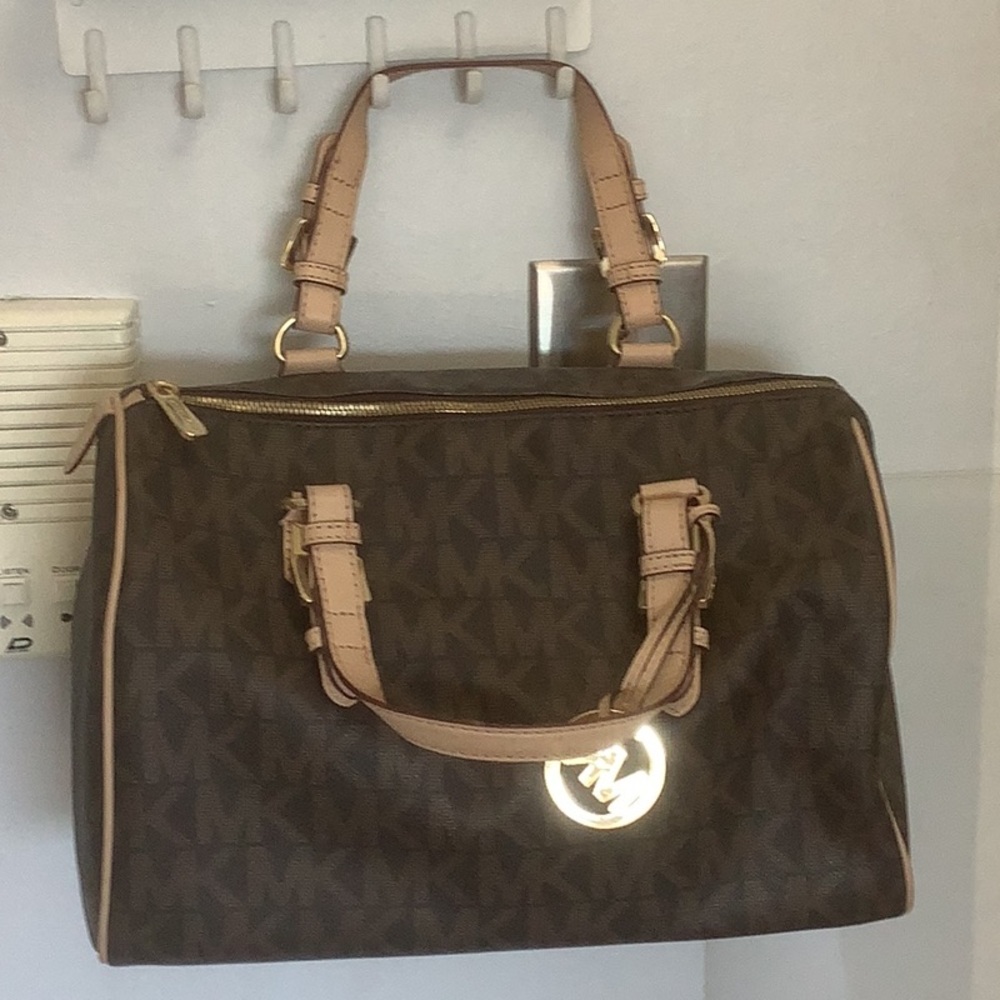 Michael Kors Brown and Tan Handbag